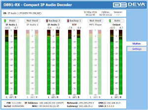 db91-rx web interface