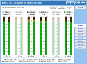 db91-rx web interface