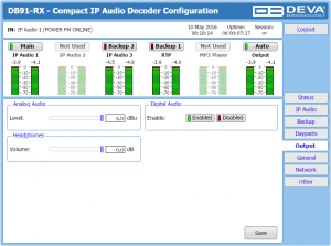 db91-rx web interface