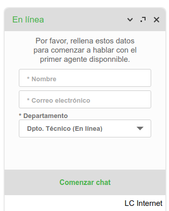 Abrimos un centro de comunicación por chat